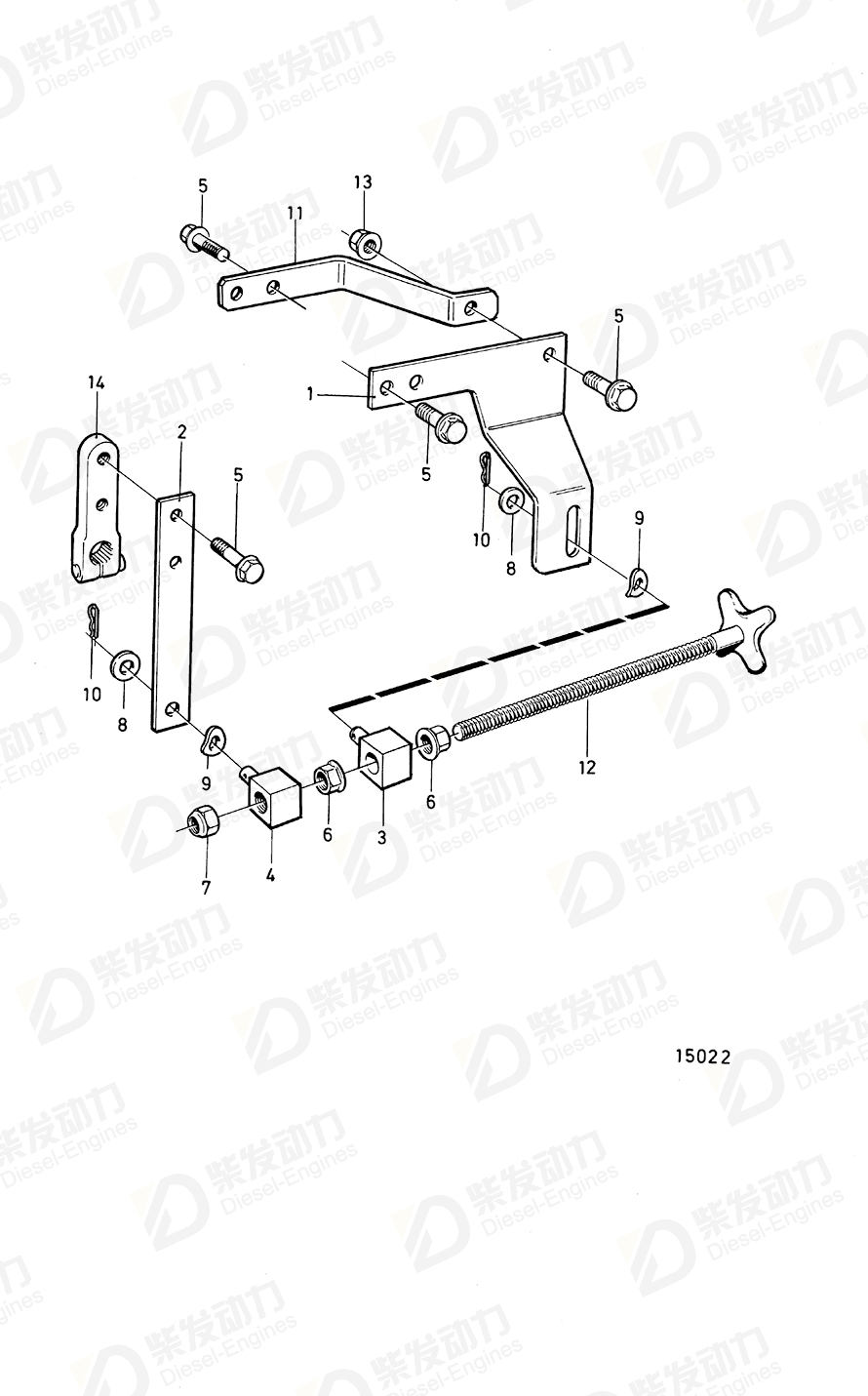 VOLVO Bracket 865548 Drawing